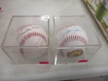 Pair of Autographed Baseballs