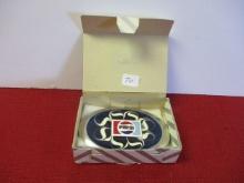 NOS Pepsi Enameled Belt Buckle