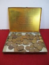 Chesterfield Cigarettes Advertising Tin with Wheat Pennies