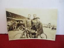 Early Indian Motorcycle Race Photo