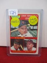 1965 Topps Mickey Mantle Trading Card