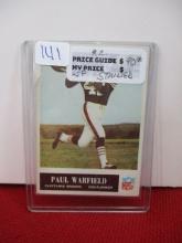 1965 Philadelphia Paul Warfield Trading Card