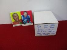 1969 and 1971 Topps Football Trading Cards-Lot of 195