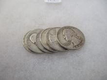 Pre-1964 Silver Quarter-Lot of 6