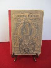 1892 Germania Calendar Hard Cover Book