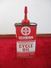 Schwinn Cycle Oil Advertising Oil Can