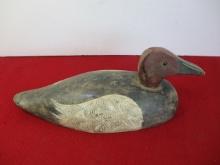 Canadian Maritime Hand Carved Wooden Decoy-Canvasback