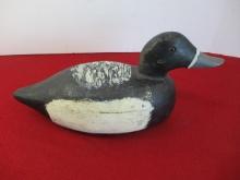 Canadian Maritime Hand Carved Wooden Decoy-Bluebill