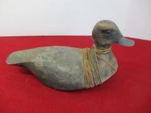 Canadian Maritime Hand Carved Wooden Decoy-Redhead