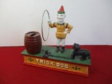 "Trick Dog" Cast Iron Coin Bank