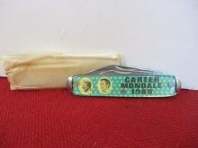 NOS 1980 Jimmy Carter/Walter Mondale Campaign Pocket Knife-B