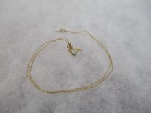 10k Gold with CZ Stone Necklace