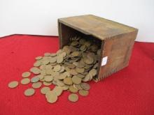 Crescent Welding Dove Tailed Box with Wheat Pennies