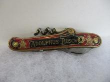 *Special Item-1880's Kastor & Co. Adolphus Busch Enamel 4 Blade Pocket Knife/Tool