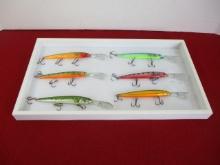 Rapala 6" Diver Fishing Lures-Lot of 6-A
