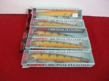 Rapala NOS F-18 Floating Fishing Lures-Lot of 5
