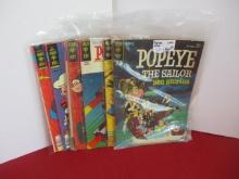 Gold Key Popeye Comic Books-Lot of 8