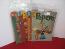 Dell Comics Popeye Comic Books-Lot of 8