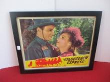 Stagecoach Express Lobby Card Framed