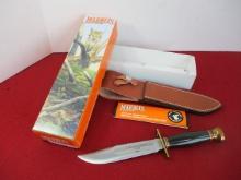 *Marble's Gladstone-1 of 100 Made Black Micarta/Brass Survival Knife