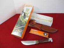 Marble's Gladstone-Hunter Leather/Aluminum Fixed Blade Knife