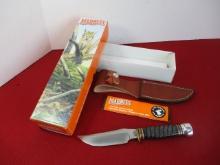 Marble's Gladstone-Bison Pattern Impala/Aluminum Fixed Blade Knife