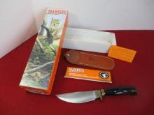 Marble's Gladstone-Woodcraft Black Micarta/Carver Fixed Blade Knife