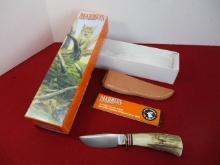 Marble's Gladstone-Trailcraft Stag Carver Custom 2000 Fixed Blade Knife