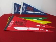 Marble's Gladstone Year 2000 Advertising Pennants-Lot of 10