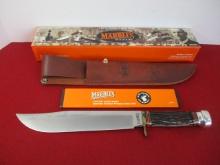 Marble's Gladstone-Trailmaker 10" Jigged Bone/Aluminum Fixed Blade Knife