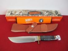 Marble's Gladstone-7" Brass Pinned Impala Brass Half Guard Custom 2001 Knife