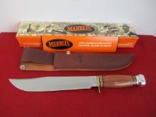 *Marble's Gladstone-10" Trailmaker Tigerwood/Al Brass Half Guard Hunting Knife