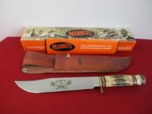 *Marble's Gladstone-10" 2008 Marble Plus Knife Club Stag Trailmaker Knife #1 of 131