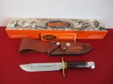 *Marble's Gladstone-MSA 5.5"" Ideal Leather/Alum Full Guard Fixed Blade Knife #1 of 100