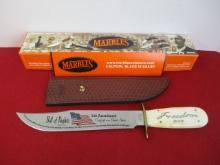 *SPECIAL ITEM-Marble's 2nd Amendment Trailmaker Freedom Full Guard Knife #26 of 50.