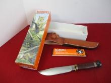 Marble's Gladstone-Expert II Leather/Buffalo Fixed Blade Knife