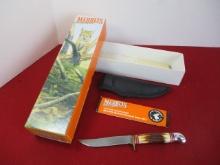Marble's Gladstone-Sportsman Model #62 Stag/Aluminum Fixed Blade Knife