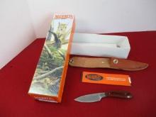 Marble's Gladstone-Cocobolo Caper Custom Brass Pinned Wood Fixed Blade Knife