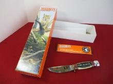 Marble's Gladstone-1998 Fieldcraft Centennial Stag Bone/Aluminum Fixed Blade Knife