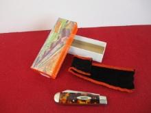 Marble's Gladstone-Teardrop Tortoise 2-Blade Folding Pocket Knife