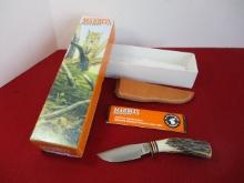 Marble's Gladstone-Fieldcraft Custom 2000 Stag Carver Fixed Blade Knife