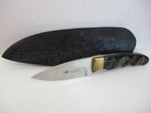 Tinus Beukes South Africa-Brass Pinned Impala Fixed Blade Knife