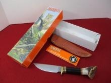 Marble's Gladstone-Plainsman Buffalo/Crown Stag Fixed Blade Knife