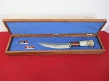 *SPECIAL ITEM MARBLES'S GLADSTONE-SCAGEL Marble Plus 2009 #1 of 2 Leather/Stag Crown Knife