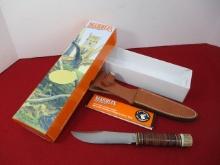 Marble's Gladstone-Expert Leather/Stag Fixed Blade Knife (Limited Edition)