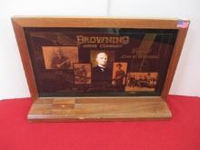 John M. Browning Arms Company Wood/Glass Store Counter Display