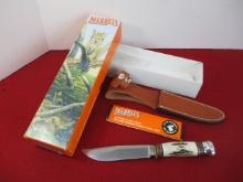 Marble's Gladstone-Expert Stag/Aluminum Fixed Blade Knife