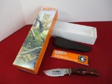 Marble's Gladstone-Wood/Brass NWTF Turkey Fixed Blade Knife