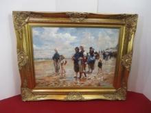The Oyster Gatherings of Calcale by John Singer Sargent 1878 Oil Painting