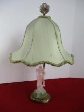 Carved Jade Lamp